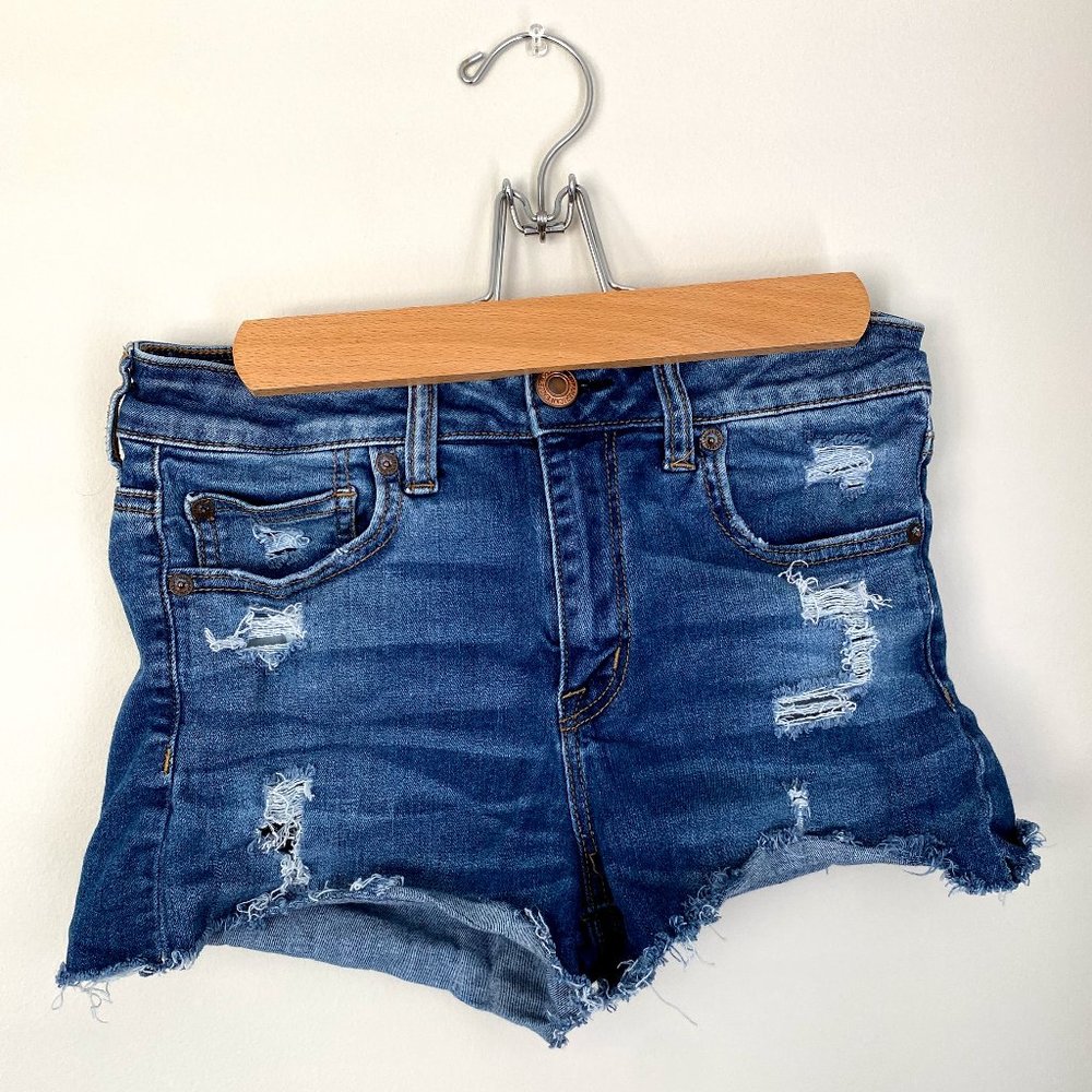 American Eagle Ripped Denim Shorts